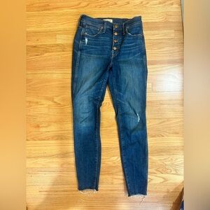 Madewell 10 Inch High Rise Skinny Jeans